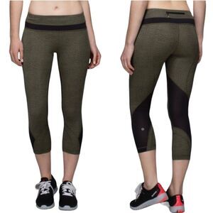 Lululemon Run: Inspire Crop II Full-On Luxtreme leggings size 8